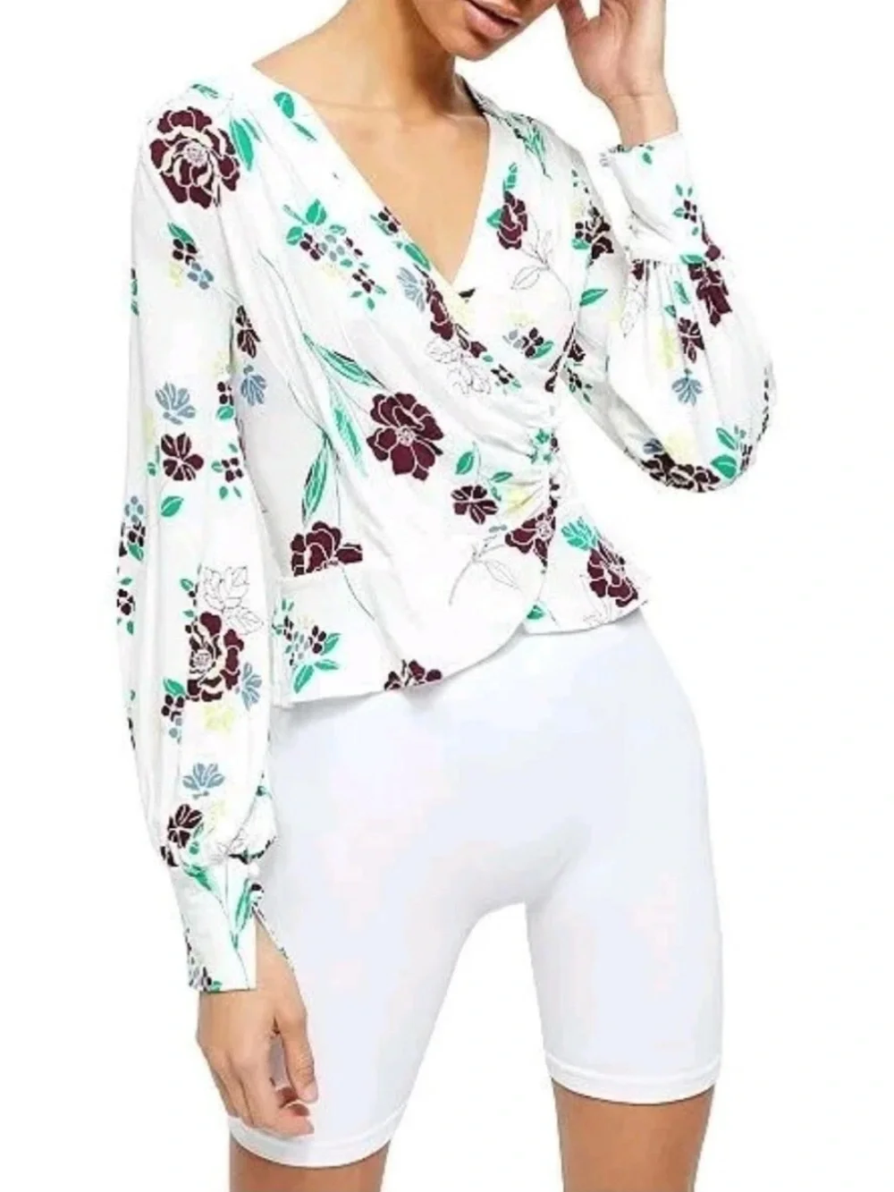 FREE PEOPLE Womens Top Saturday Night Relaxed Multicolor Size M